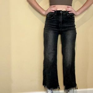 BLACK FLARE JEANS WAIST 27